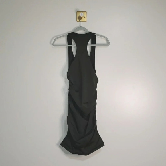 Blanqi Dress Maternity Small / Medium Green Bodycon Stretchy Racerback Tank - Picture 4 of 7